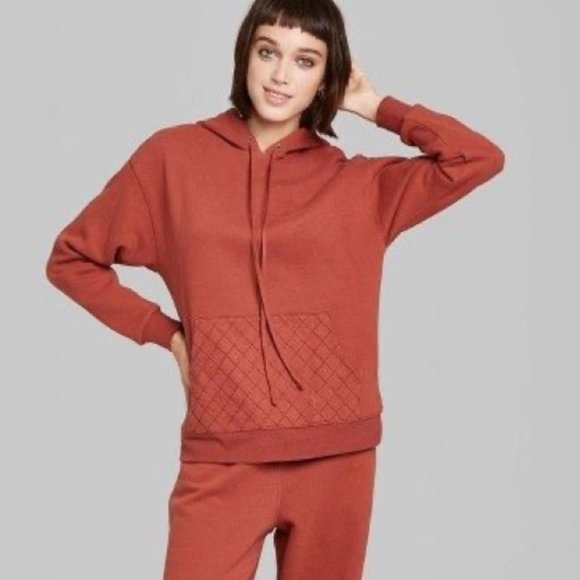 Wild fable | rust color pullover hoodie - Picture 2 of 8